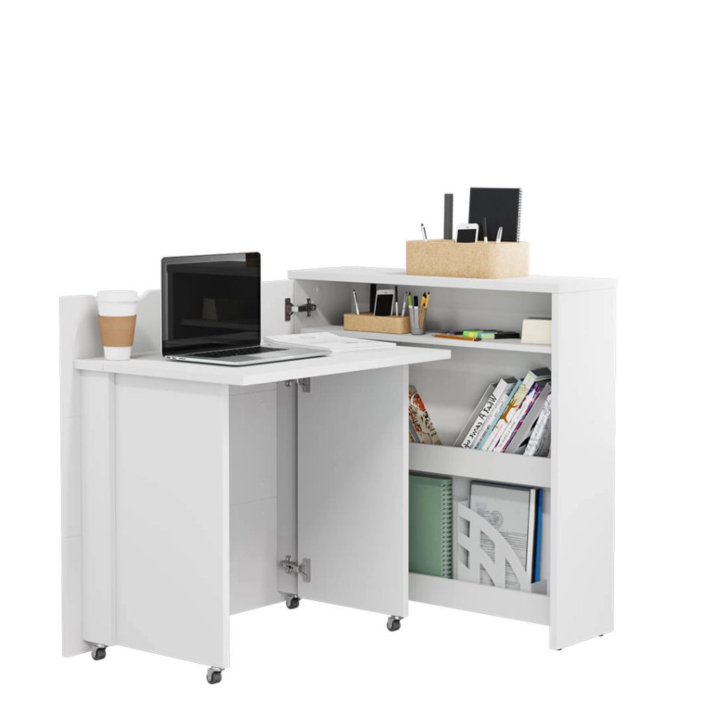 SCRIVANIA WORK CONCEPT SLIM CW 02L BIANCO LUCIDO SINISTRO