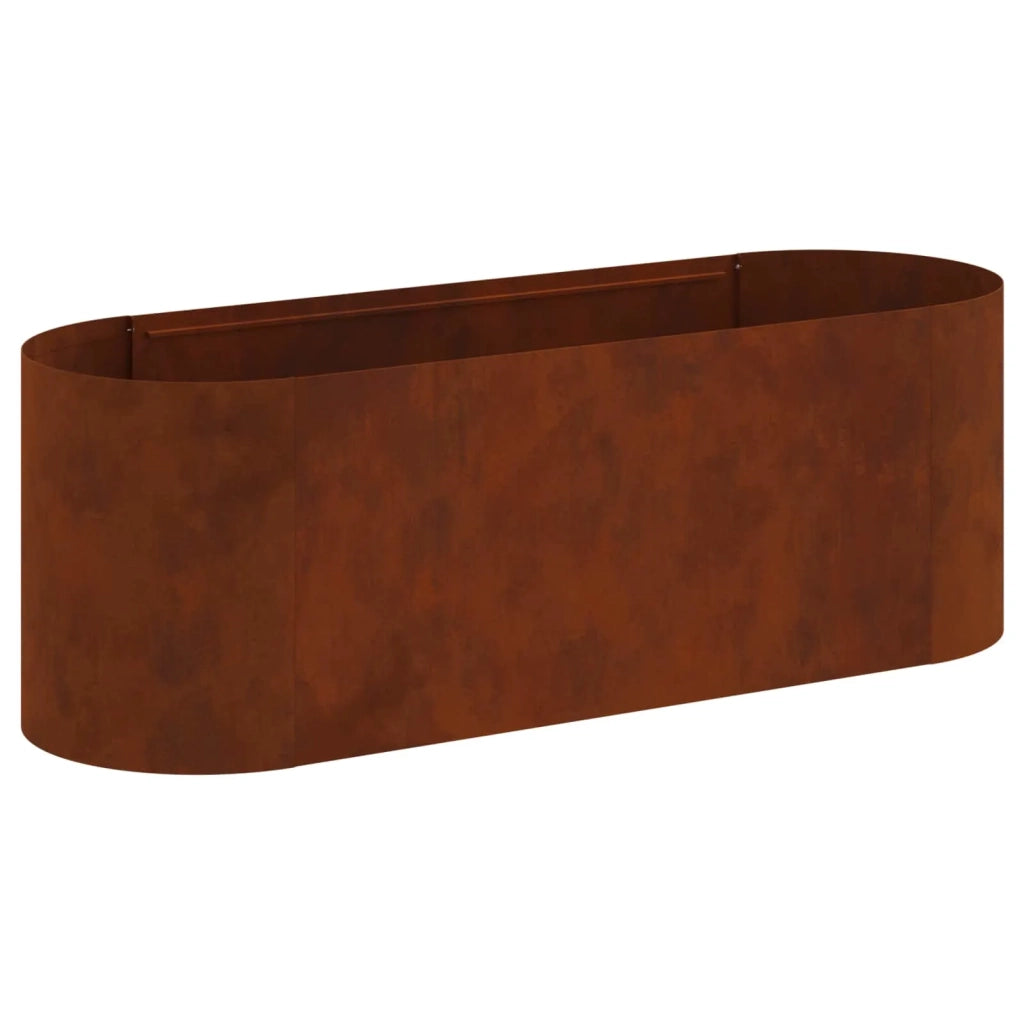 Letto rialzato da giardino Acciaio Corten 120 x 40 x 40 cm 8011690