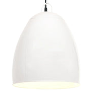 Lampada a Sospensione Industriale 25 W Bianca Rotonda 42 cm E27 cod mxl 57233