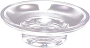 Contenitore di Sapone Ronde in Vetro Translucido | Sapone Container per Controsoffitto | Sostegno Antiscivolo per Spugne | Asciugamano per Bagno e Cucina | Oliera per Sapone Supporto