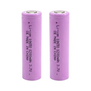 Confezione da 2 Batterie al Litio Ricaricabili 3.7V 1200mAh Compatte Elettroniche Rosa Avizar