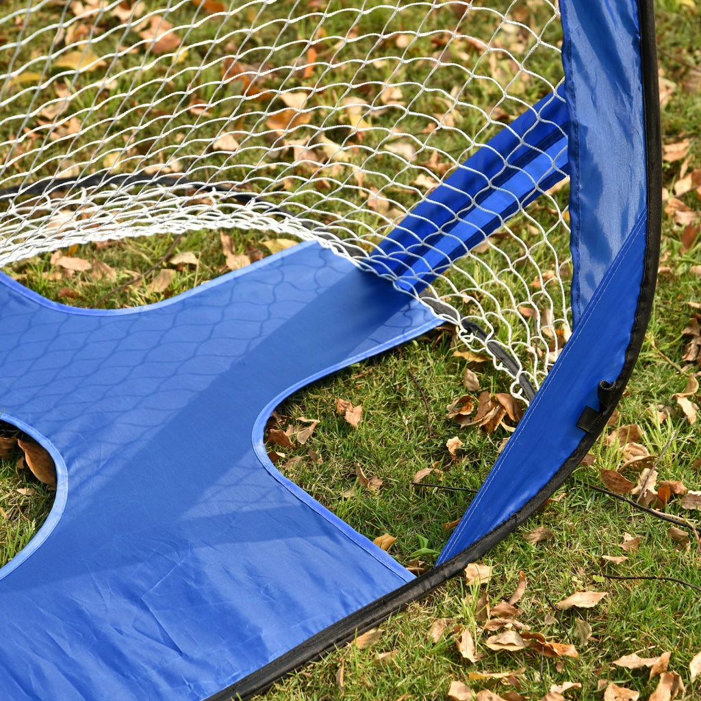 Porte da Calcio Pieghevoli ¨C Xylo ¨C Set 2 Pezzi con Borsa, Blu, 123x80x80cm