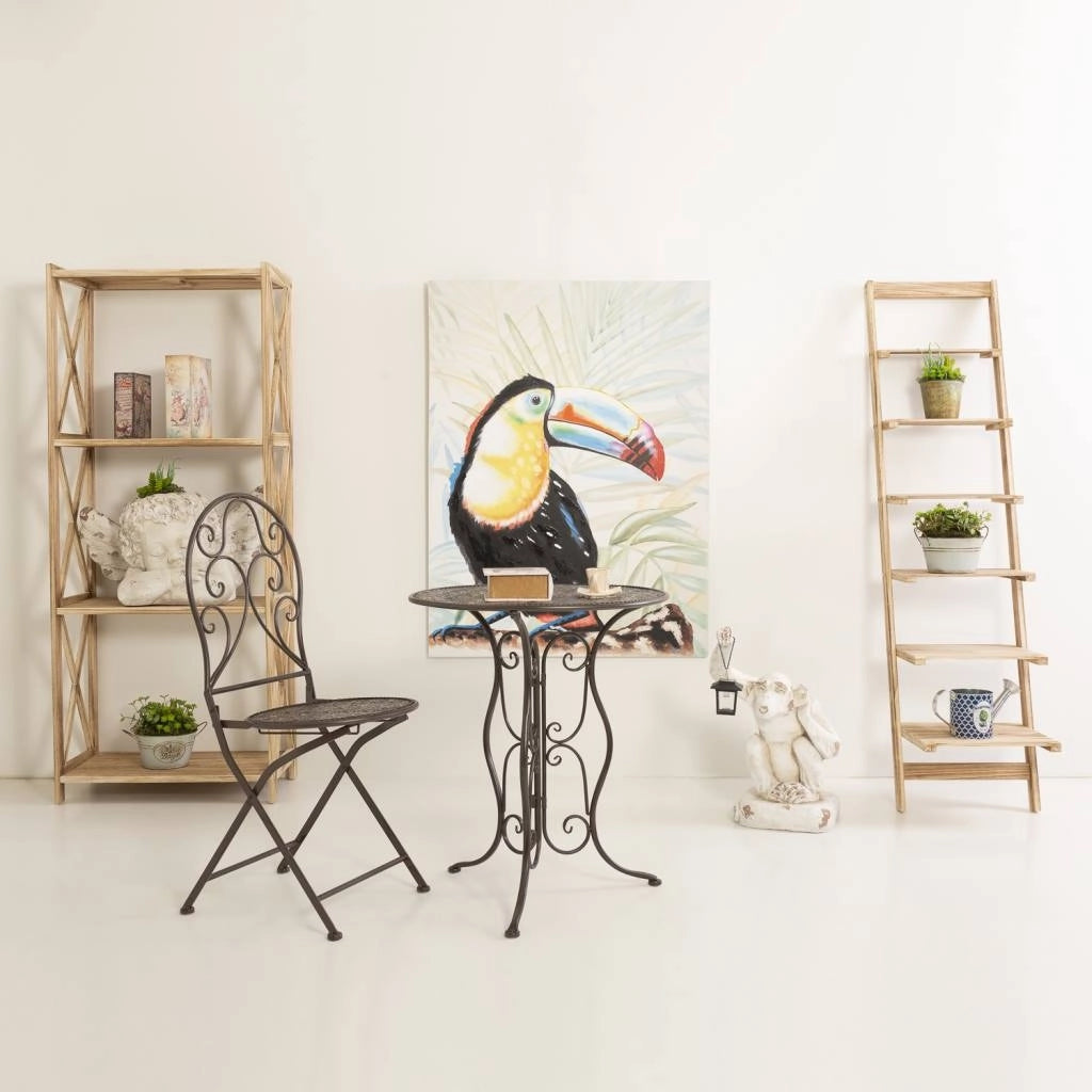 Fioriera angelo in magnesio bianco, 59x36x36h cm