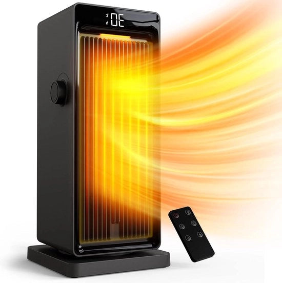 Ventilatore a riscaldamento a 2000 W con tecnologia PTC, timer 24 ore, 90° oscillazione, sicurezza contro sovraccaloramento, 3 modalità di riscaldamento