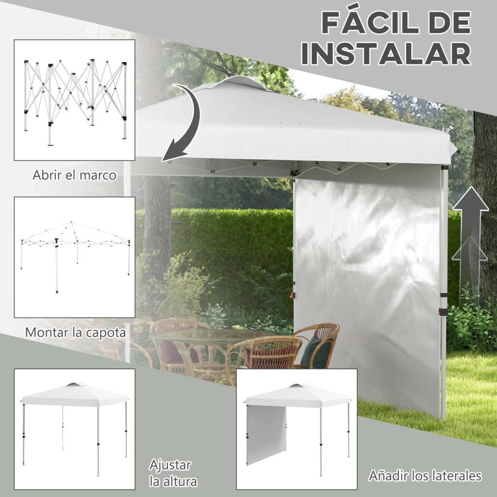 Carpa da Giardino Pieghevole ¨C zephmum ¨C Bianco 250x250 cm