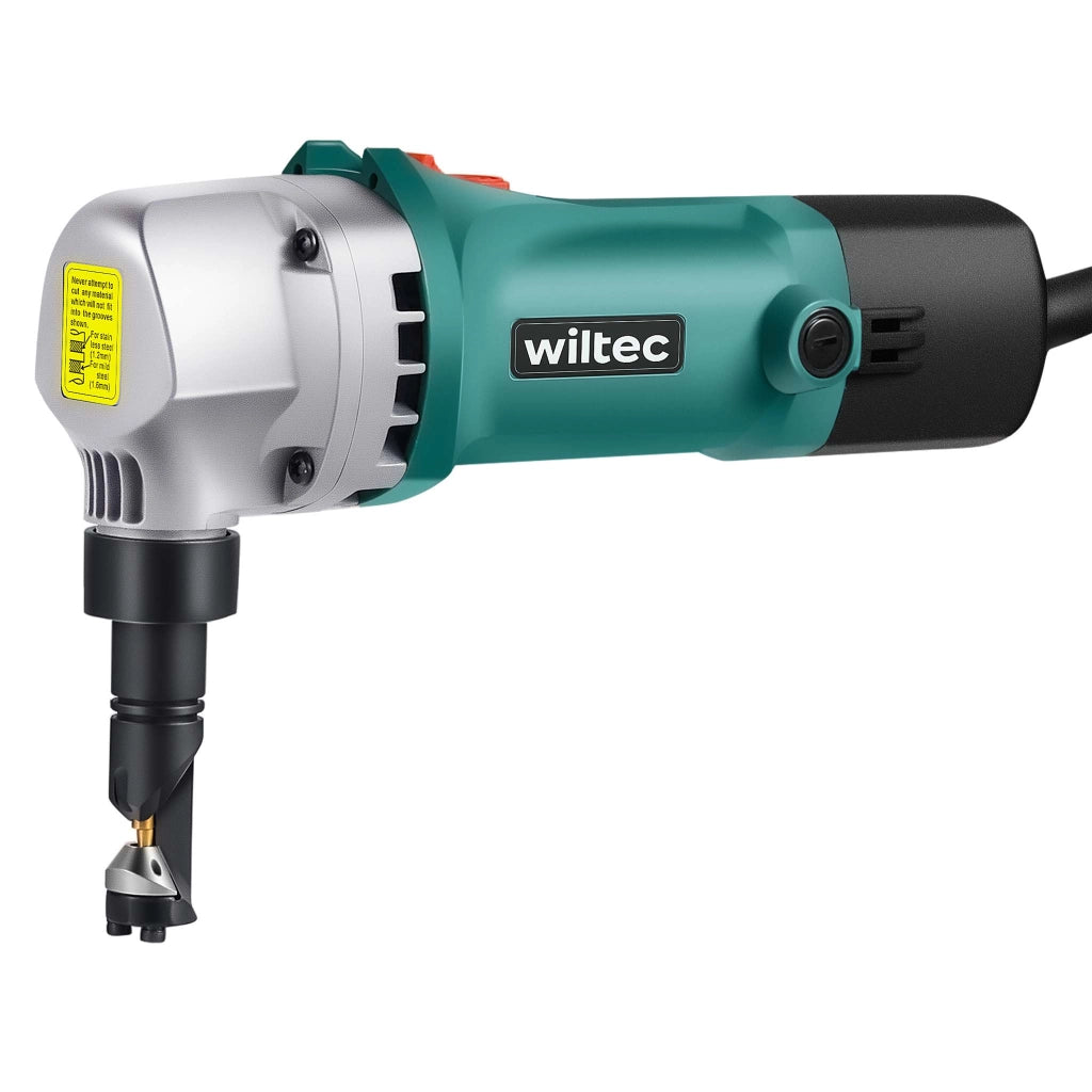 Roditrice per lamiera 500W profondità di taglio fino a 2,5mm testa di roditura rotabile a 360°