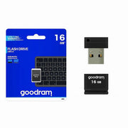 Trade Shop - Nano Pendrive Chiavetta Di Memoria Usb Tipo A Upi2 16 Gb Usb 2.0 Nera Upi2-16gb -