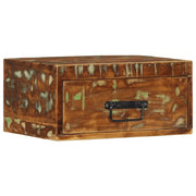 Comodino a Parete in Legno Massello di Recupero 4017453