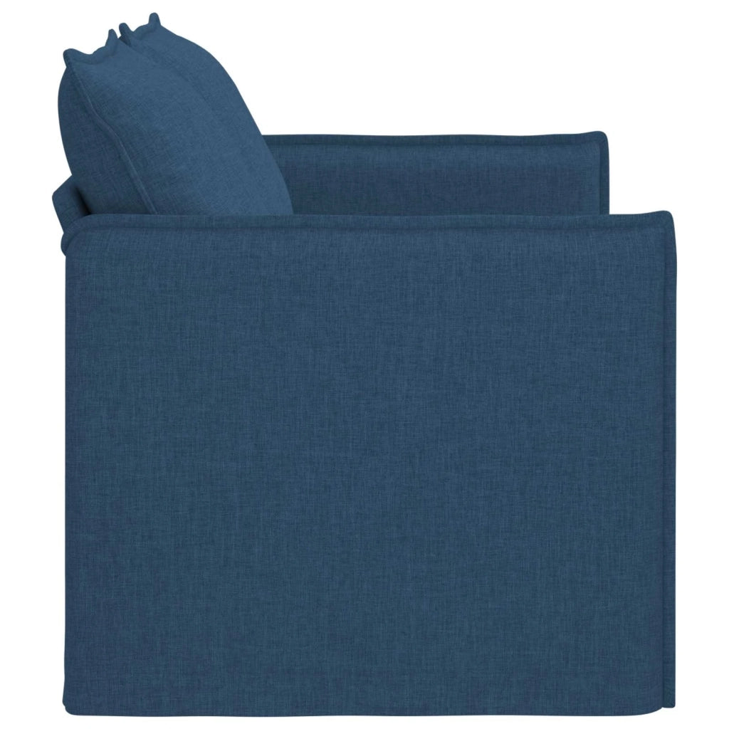 Divano | Divano da soggiorno | Sofa Blu 136 x 82 x 85 cm Tessuto