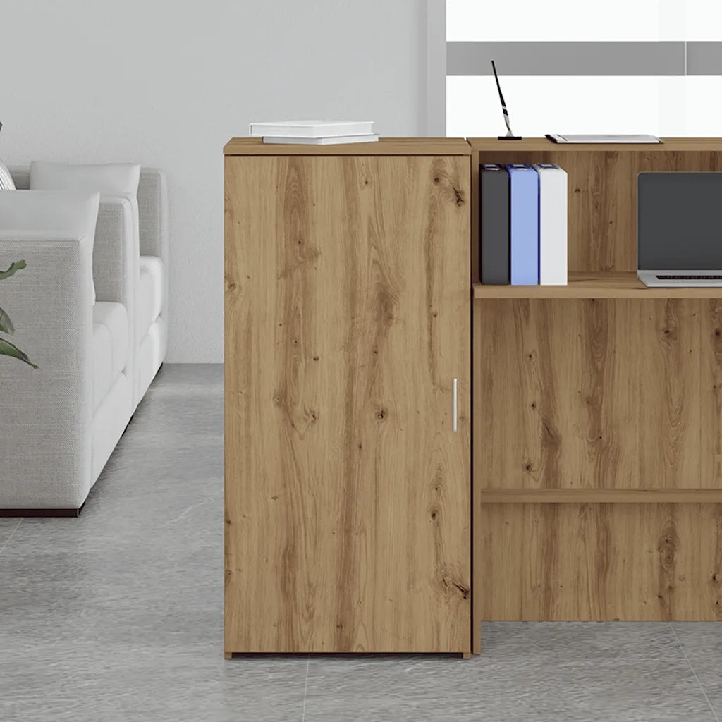 Mobile Portaoggetti Rovere Artigianale 50x45x103,5cm Truciolato 859050