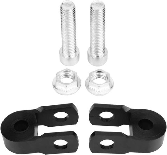 Risalita Motorizzata Universale per Elevazione di 3 cm, Nero, per Aderenza Posteriore di Motocicletta (con viti)