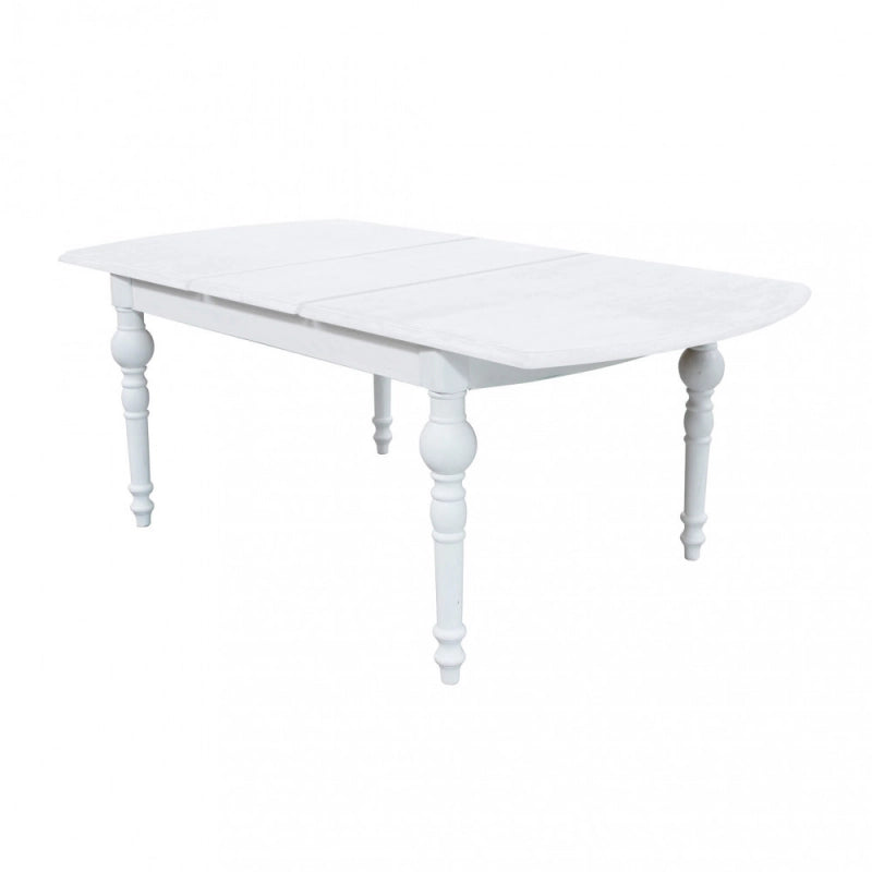 TAVOLO CROSS ROUND 150/190 X 100 BIANCO