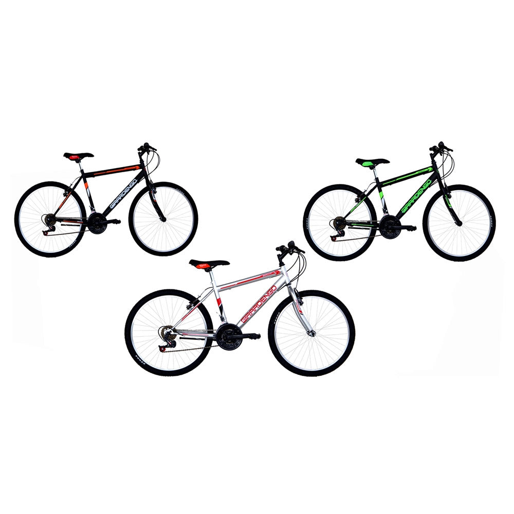 BICICLETTA UOMO 'MTB' 26 - argento/rosso  - MASCIAGHI