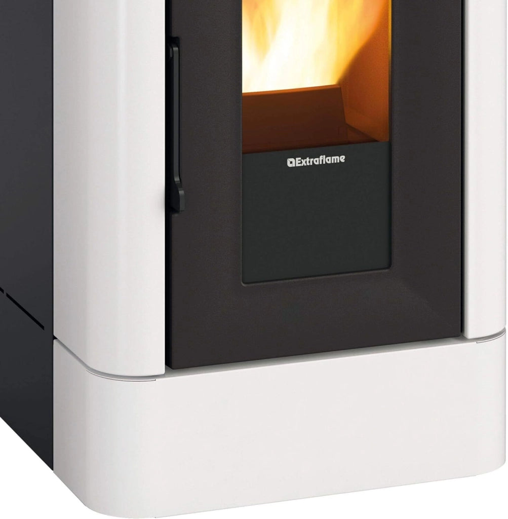 Extraflame LUCIA Plus Stufa a Pellet Canalizzata Libera Installazione 12kW Bianco