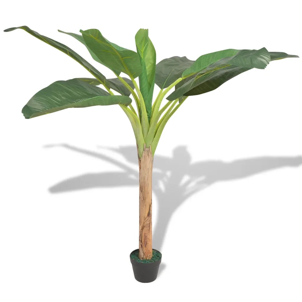 Albero Banana Artificiale con Vaso 150 cm Verde cod mxl 77052