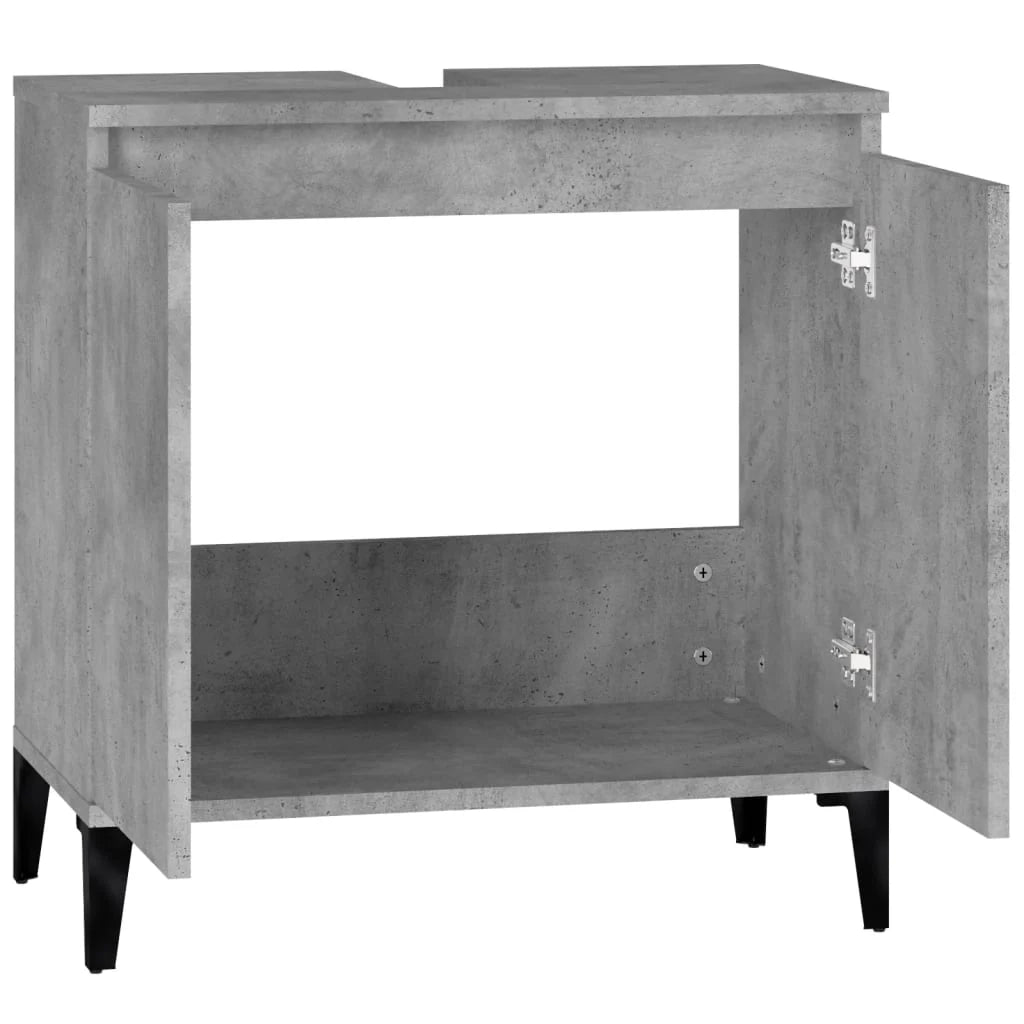 Mobile lavabo 58 x 33 x 60 cm in legno ingegnerizzato grigio cemento 02_0006836