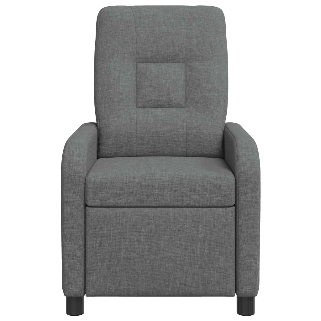 Divano Sedia-Poltrona reclinabile Grigio Scuro Tessuto 608858