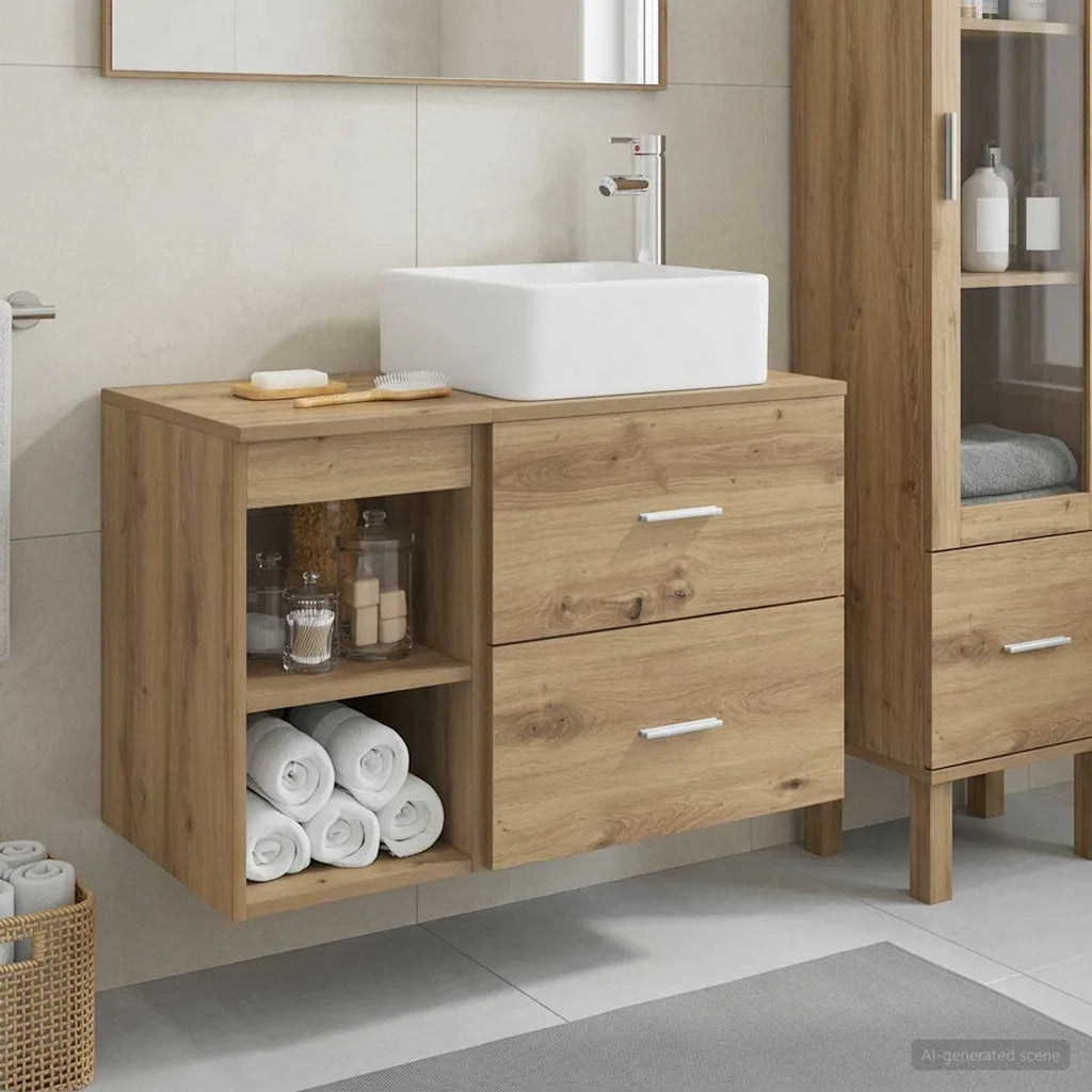 Set di mobili per il bagno 2 pcs Rovere Artigianale 3403903