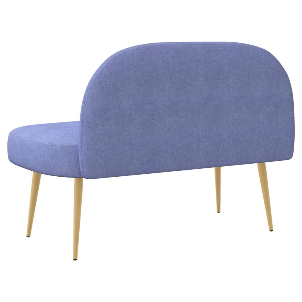 Panchina imbottita con schienale Blu Jeans 110 x 60 x 76 cm CFW4308594