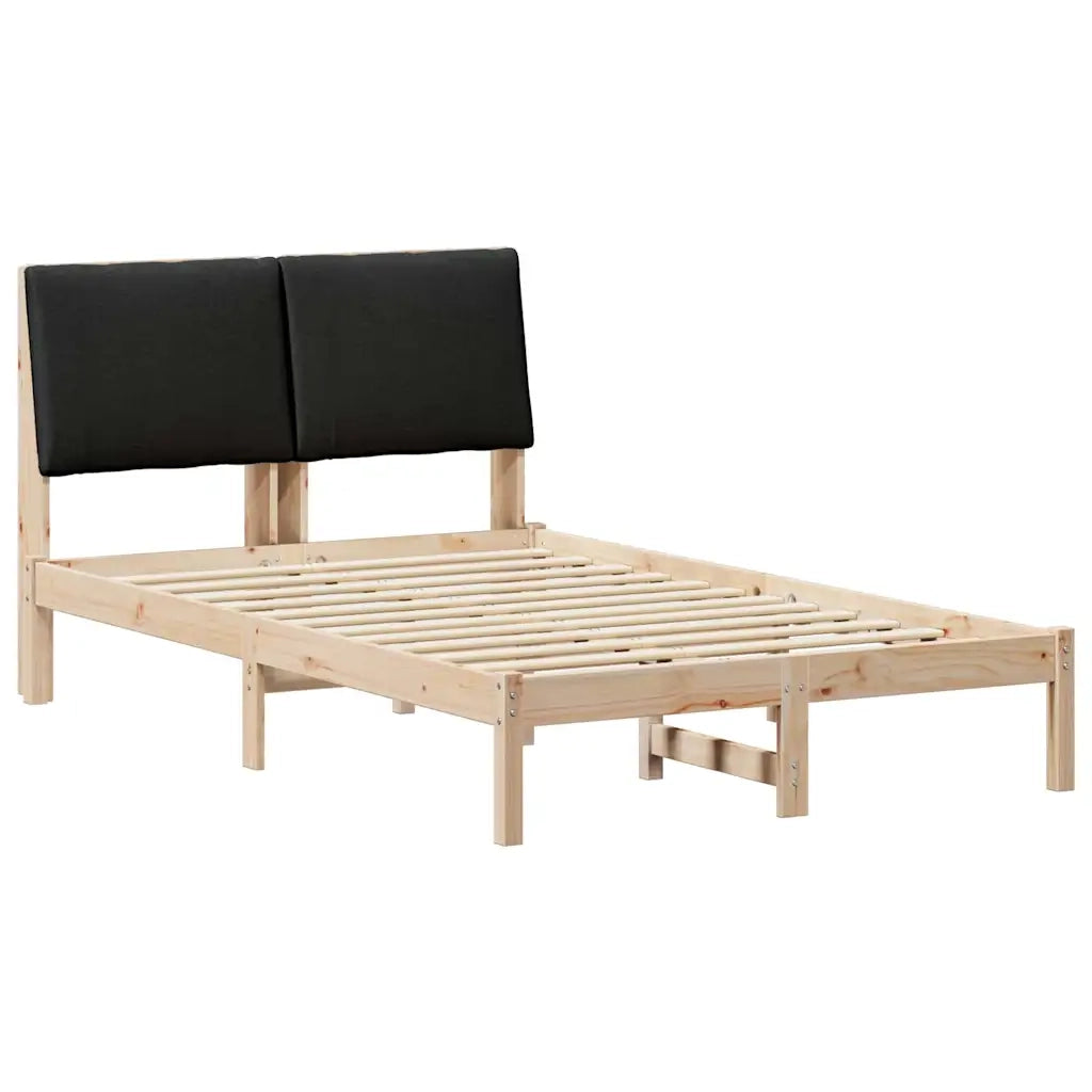Struttura del Letto con testiera Marrone e nero 135 x 190 cm