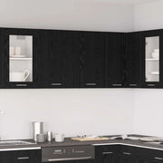 Armadio pensile Lyon Rovere Nero 80 x 31 x 60 cm 863144