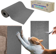Matrice anti-scroscio per cani, 40 x 200 cm, Protezione per divani, Protezione contro graffi di cani, Ideale per la prevenzione di graffi sui divani e i mobili, Matrice anti-scroscio con adesivo self-adesivo, Grigio