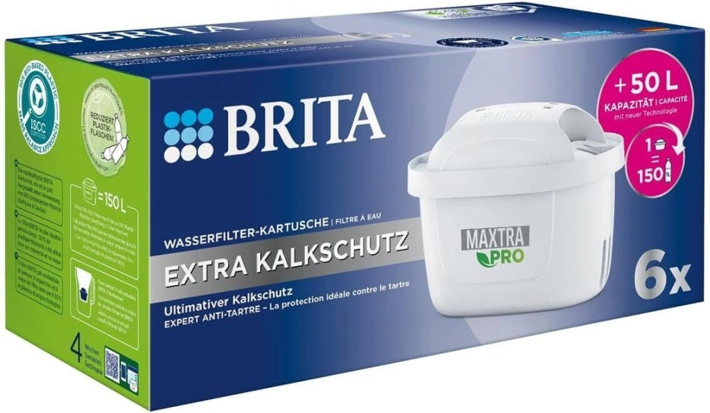 BRITA 1050844 Cartuccia Filtro Maxtra Pro Extra Protezione Anticalcare 6 Pezzi colore Bianco