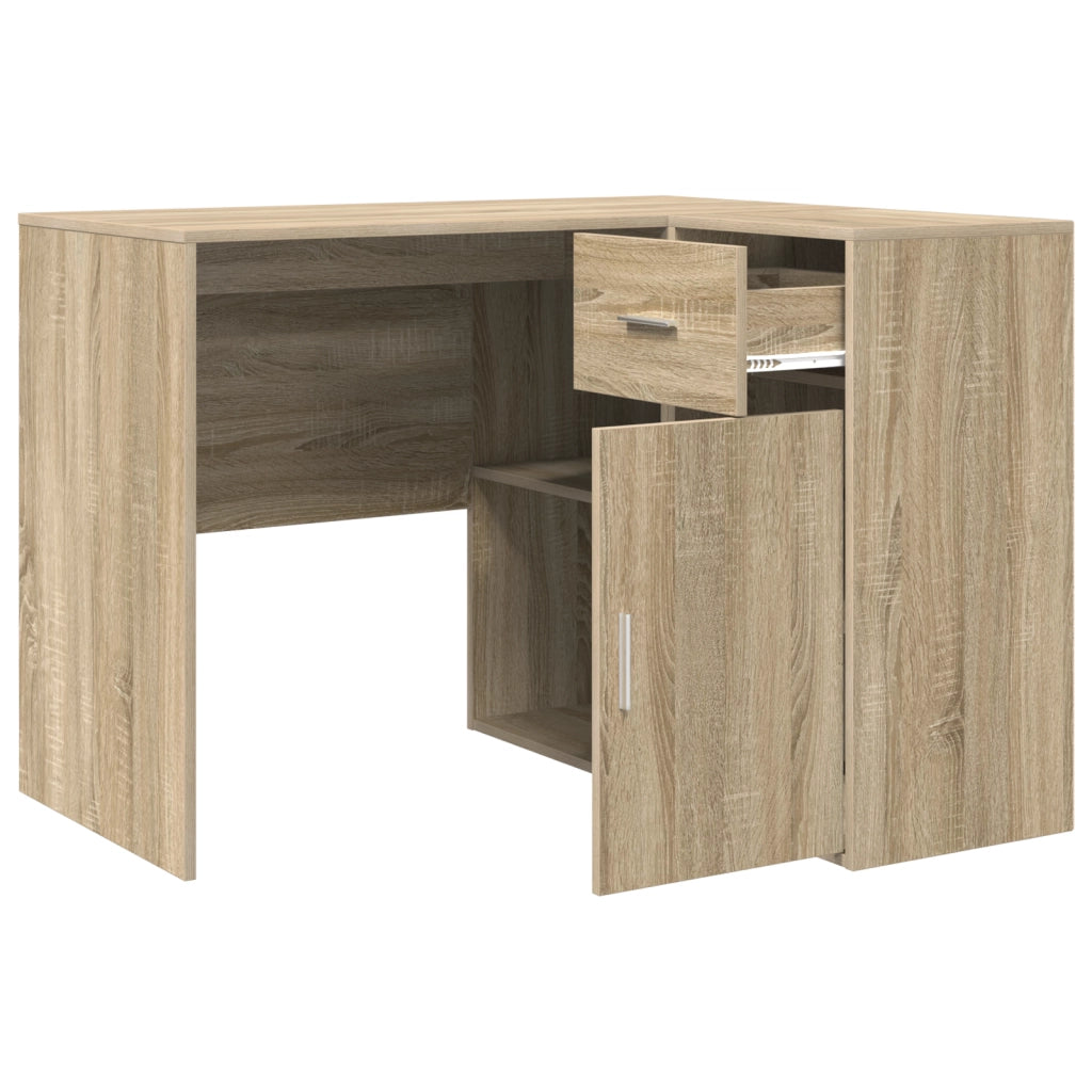 Scrivania Angolare Rovere di Sonoma 102x88x75 cm Legno Ingegnerizzato