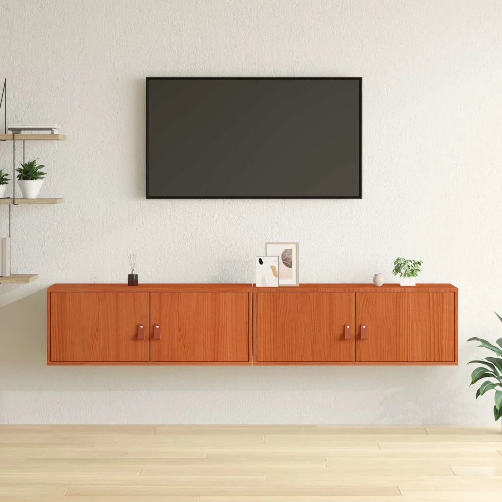 Armadietto a muro 2 pcs Marrone cerato 80 x 30 x 30 cm 869949