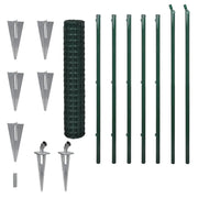 Recinzione da Giardino | Recinzione Europea in Acciaio 10 x 1,5 m Verde