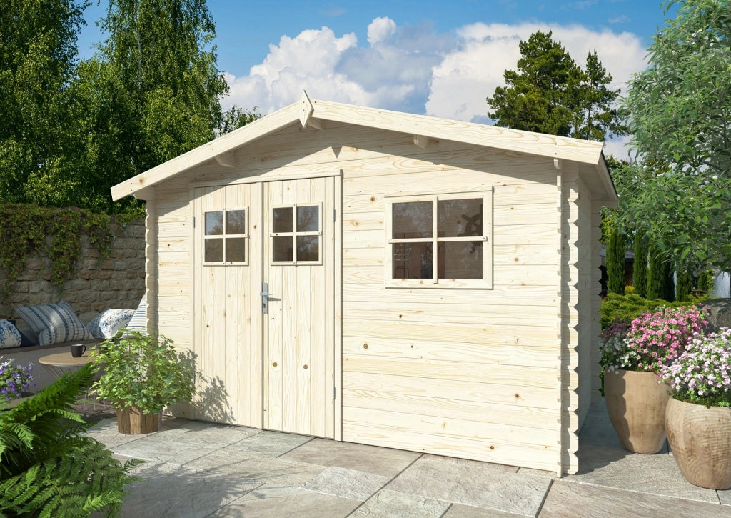 Casetta in legno non trattato Latina 320x205 cm