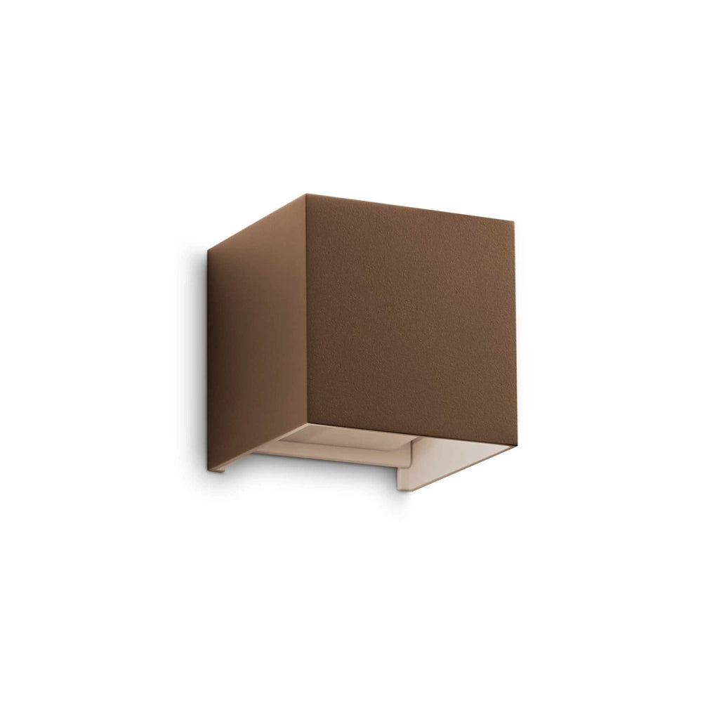 Applique Da Parete Contemporaneo Atom Alluminio Coffee Led 12W 3000K Ip54