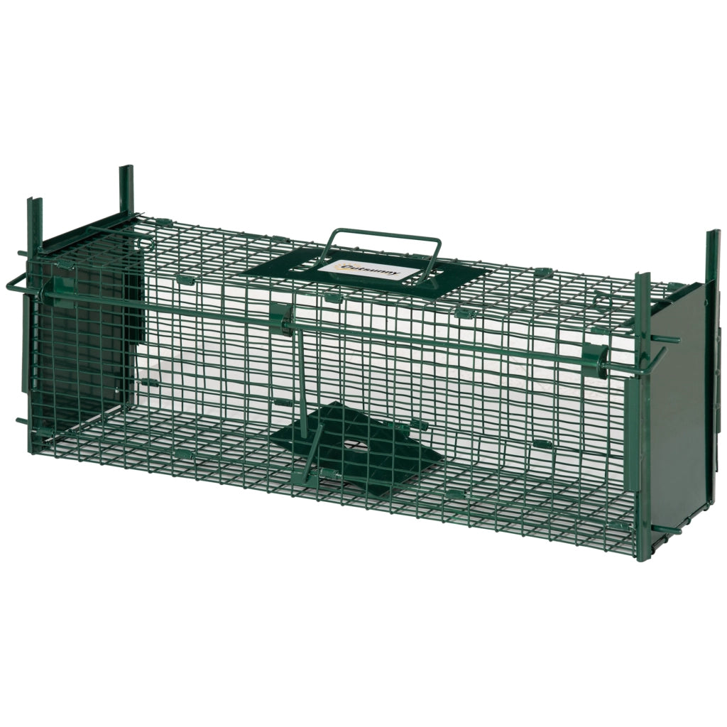 Gabbia Trappola per Animali ¨C zephmum ¨C Verde Scuro 60x18x20cm