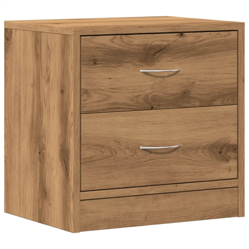 Comodino Rovere Artigianale 40x30x40 cm in Legno Multistrato 855926