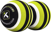 Roller di schiuma/ Roller di schiuma adattabile MB2 doppio pallone massaggiabile lunghezza schiuma a ruote - nero e calce - 24 cm limone nero bianco - unico modello