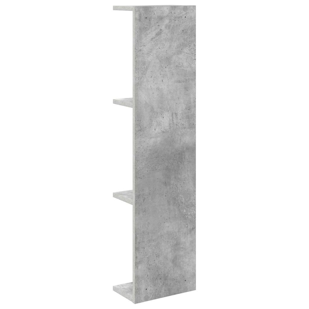 Scaffale da parete 2 pz Grigio Cemento 25 x 15 x 100 cm 8012387