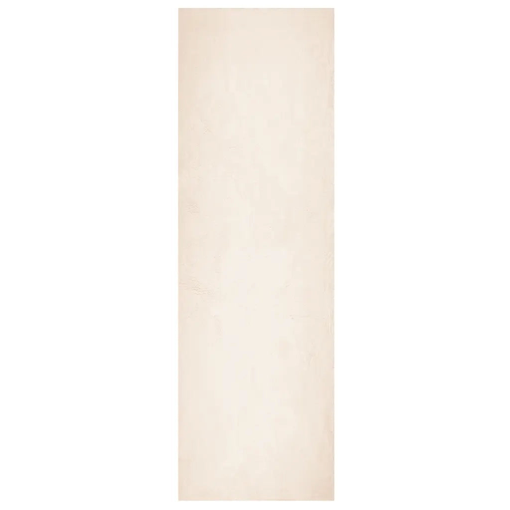 Tappeto a Pelo Corto HUARTE Morbido e Lavabile Beige 80x250 cm 375016