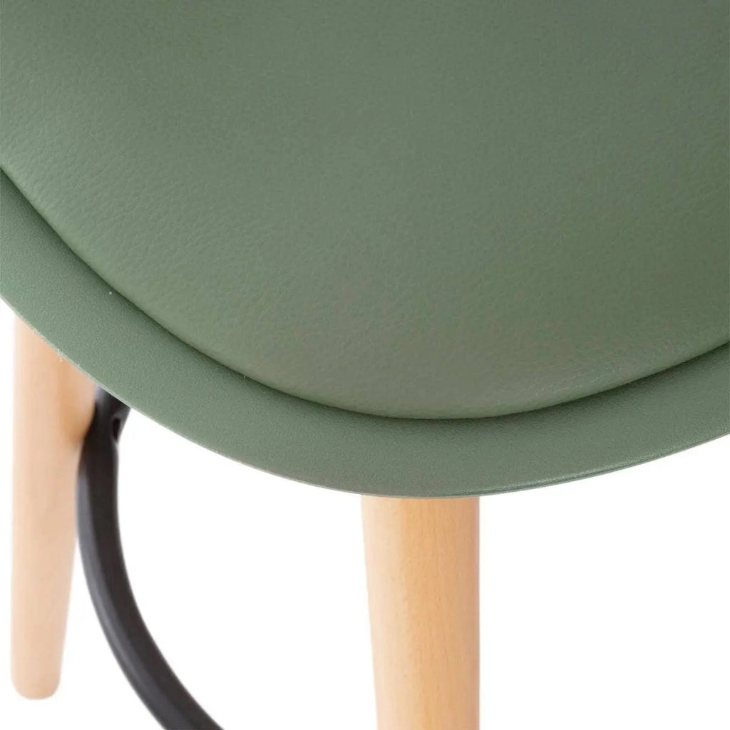 SGABELLO MAXON H92CM VERDE IN PP CON SEDUTA ECOPEL