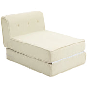Divano letto a due posti ¨C zephmum ¨C crema, tessuto, 73x100x65 cm