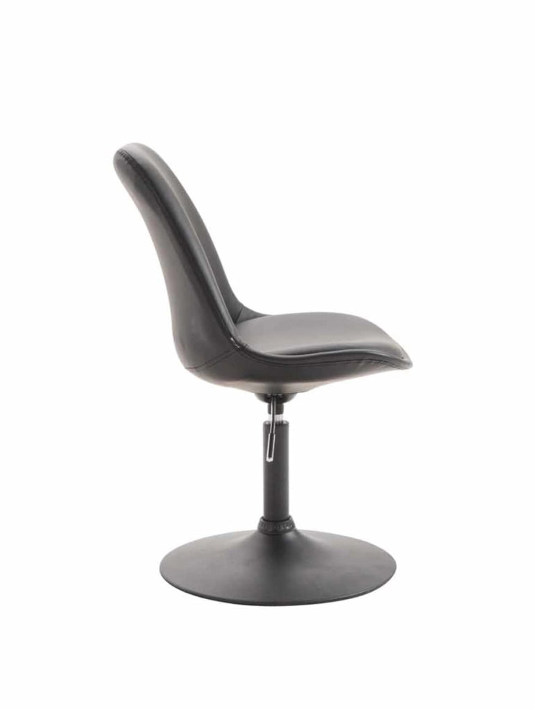 Set di 4 sedie da pranzo Maverick in ecopelle nero,nero
