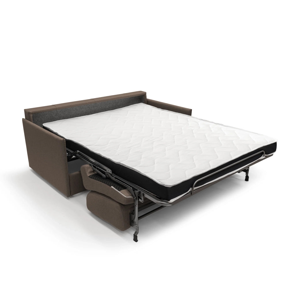 Evans Divano letto matrimoniale in tessuto impermeabile T13 189 cm (mat. 160x197) marrone
