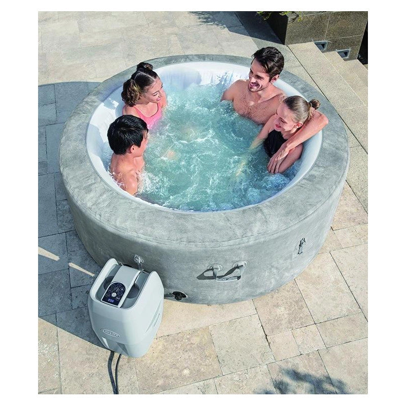 Spa gonfiabile Bestway Lay-Z-Spa Zurich AirJet 60065 Ø180x66 cm 2-4 posti con copertura EnergySense e riscaldamento 40°C