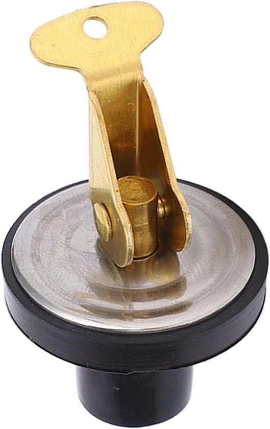 Drenaggio di Scarico per Imbarcazioni - Aftapplug in RVS con Messing e Schroef - Compressione 19mm - Afdichting in Gomma.