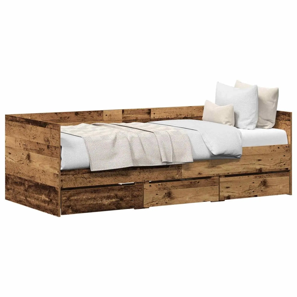 Daybed con testiera Legno vecchio 90 x 200 cm Legno multistrato 3333993