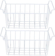 Organizzatore per frigorifero a 2 pezzi - Mandata per freezer - Maniglie in acciaio inossidabile - Supporti di archiviazione intelligenti (49,5x24,5x20cm) - Cassetti di archiviazione