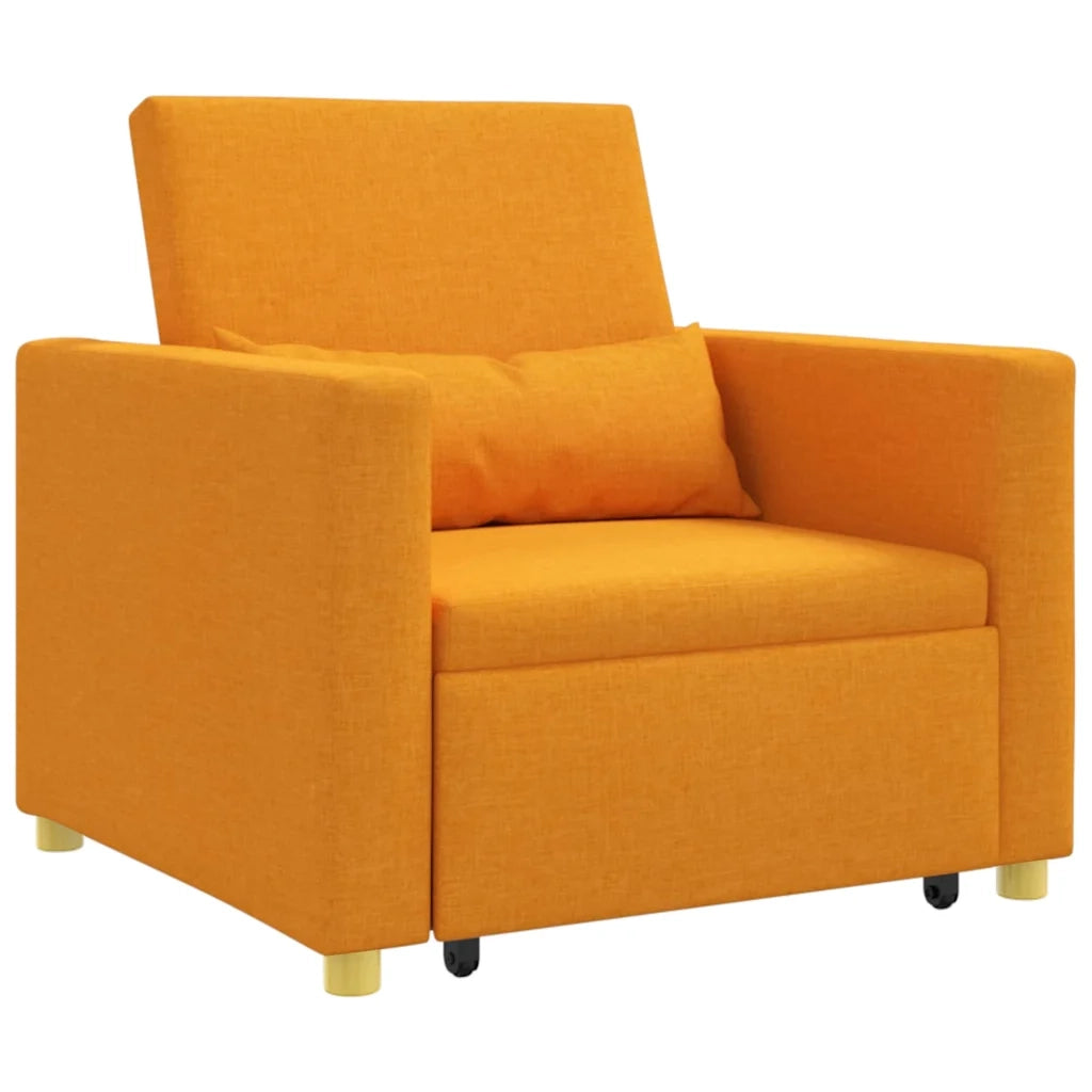 Divano letto estraibile singolo-Sofa Letto-Daybed Giallo scuro 90 x 165 x 87 cm