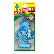 Trade Shop - Arbre Magique Mono Profumatore Per Auto Profumazione Fragranza Muschio Bianco -