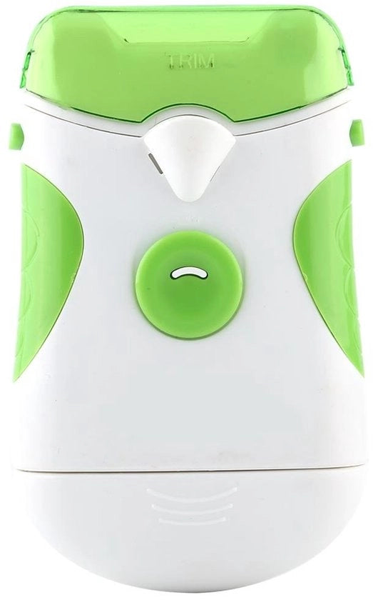 Tagliatrice unghie elettrica - Manicure - Strumenti per unghie - Tagliatore e vaso per unghie elettrico - Tondeuse - Bianco Verde - Doppio - Uomo Donna Adulto