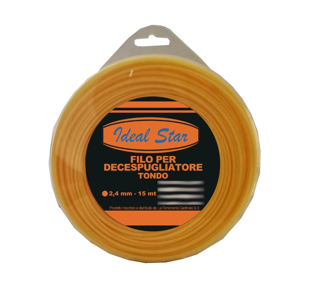 FILO PER DECESPUGLIATORE TONDO IDEAL STAR Ø mm 4,0x15 mt - IDEAL STAR