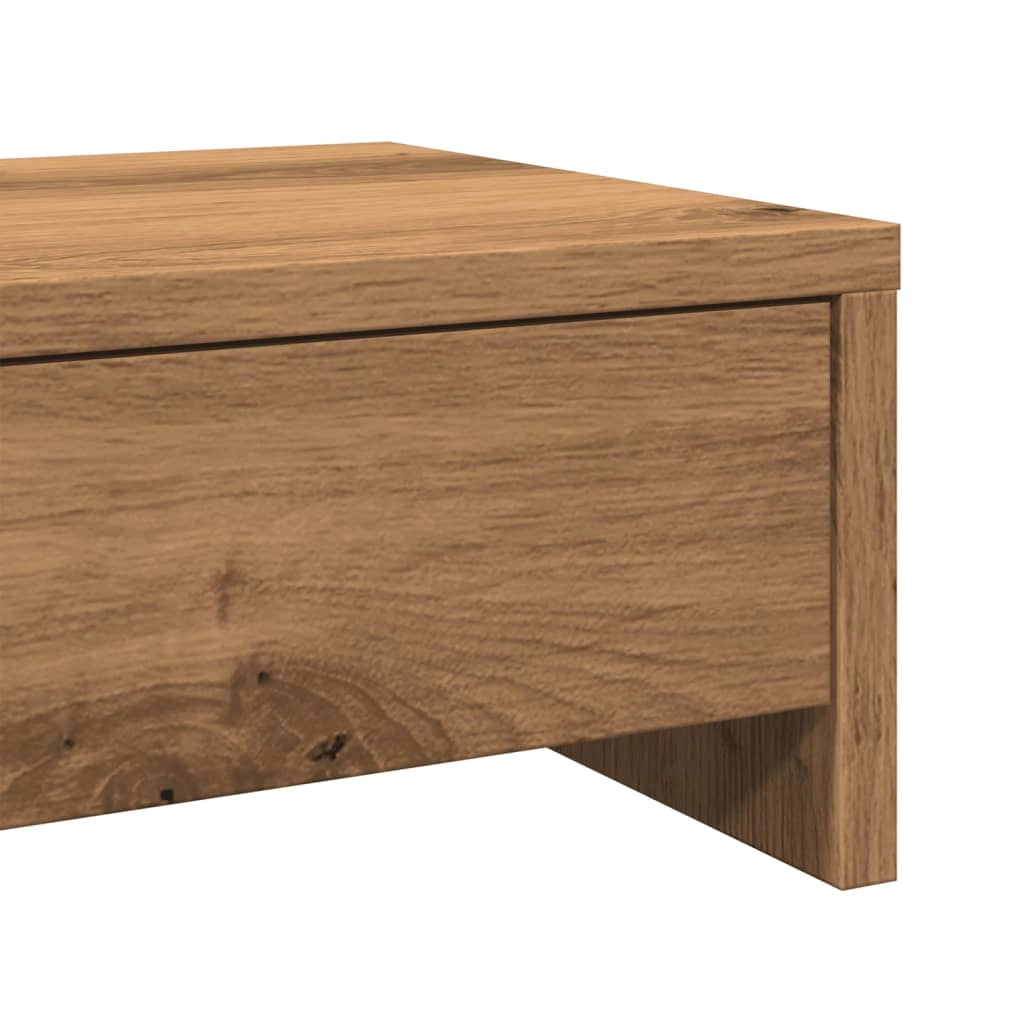 Supporto per monitor mobile da scrivania con cassetti legno ingegnerizzato lavorato a mano marrone 02_0044963